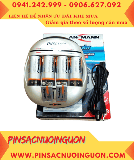 Ansman Energy 8Plus, Kèm sẳn 6 Pin (4 Pin sạc Camelion NH-D2500BP2 và 2 Pin sạc Camelion NH-9V200BP1)