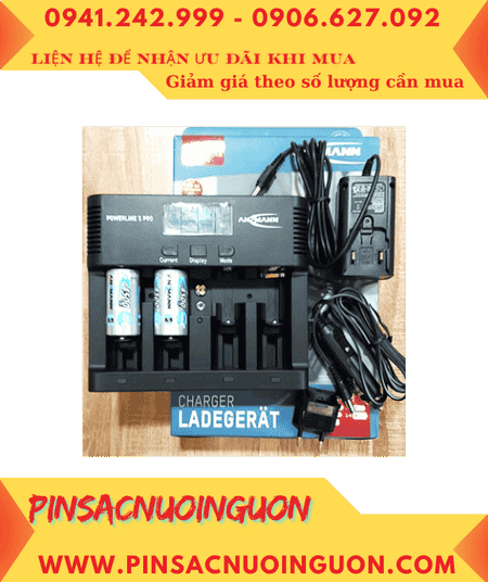 Ansman Powerline 5Pro, Máy sạc 5 Pin -Kèm sẳn 2 Pin sạc Ansman C4500mAh-12v Mignon chính hãng
