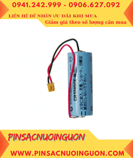 Sanyo CR17450E-R, Pin nuôi nguồn PLC Sanyo CR17450E-R lithium 3v 2200mAh _Xuất xứ Nhật