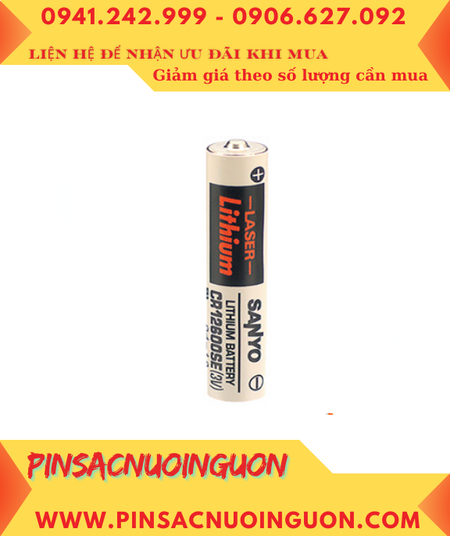Sanyo CR12600SE; Pin nuôi nguồn PLC Sanyo CR12600SE 7/5AAA 1500mAh, Xuất xứ NHẬT