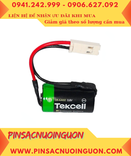 Tekcell SB-AA02; Pin nuôi nguồn PLC Tekcell SB-AA02 lithium 3.6v 1/2AA 1200mAh _Xuất xứ Hàn Quốc