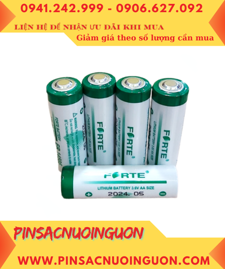 FORTE ER14505, Pin nuôi nguồn PLC FORTE ER14505 lithium Li-SOCl2 3.6v 2400mAh chính hãng
