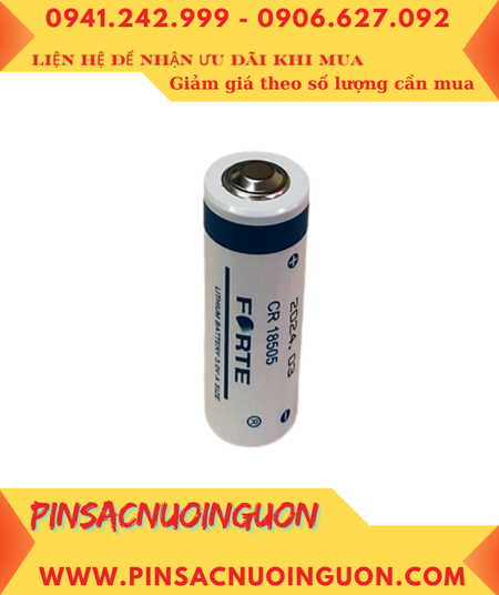 FORTE CR18505, Pin nuôi nguồn PLC FORTE CR18505 Lithium Manganese Dioxide 3v 2500mAh chính hãng