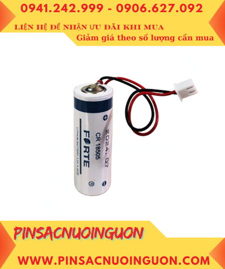 FORTE CR18505 (Zắc PH2.54-2P), Pin FORTE CR18505 Lithium Manganese 3v 2500mAh chính hãng