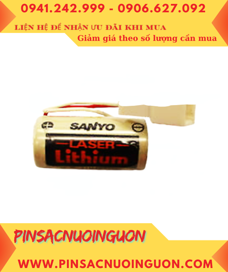 Sanyo CR17335SE; Pin nuôi nguồn Sanyo CR17335SE lithium 3v 2/3A 1800mAh _Xuất xứ Nhật