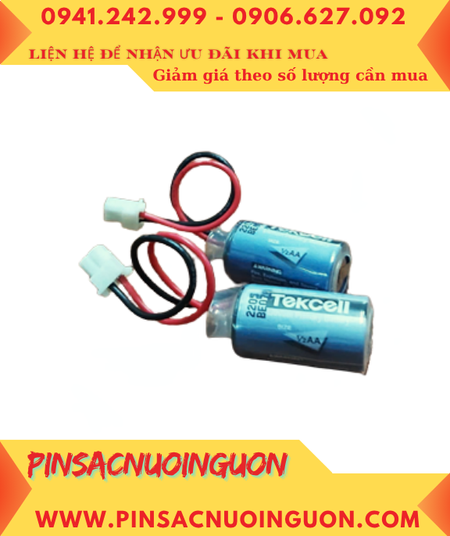 Tekcell SB-AA02; Pin nuôi nguồn PLC Tekcell SB-AA02 lithium 3.6v 1/2AA 1200mAh _Xuất xứ Hàn Quốc
