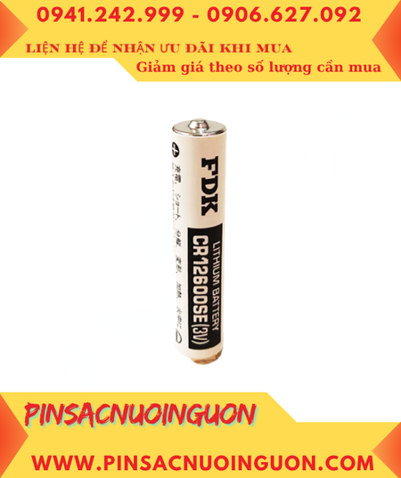 FDK CR12600SE; Pin nuôi nguồn FDK CR12600SE lithium 3v 1450mAh chính hãng _Xuất xứ NHẬT