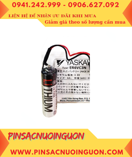 Yaskawa ER6VC3N (chuẩn Châu Âu EU) Pin nuôi nguồn lithium 3.6v AA2000mAh, Xuất xứ Nhật