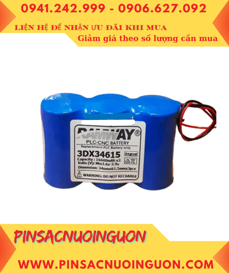 Ramway DX34615 (3 viên ghép với nhau), Pin nuôi nguồn Ramway 3DX34615 chính hãng