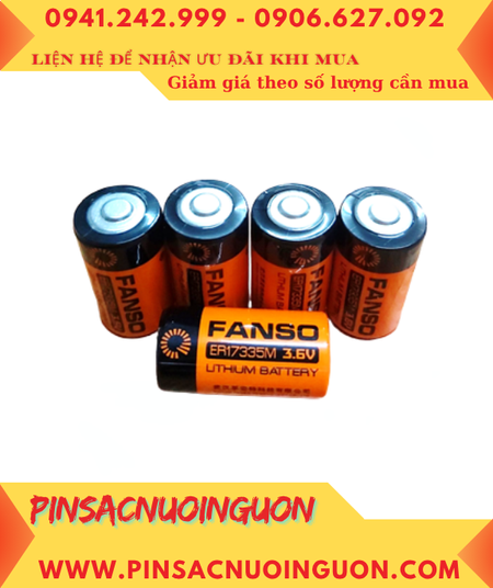 Fanso ER17335M; Pin Nuôi nguồn Fanso ER17335M lithium 3.6v 2/3A 1700mAh