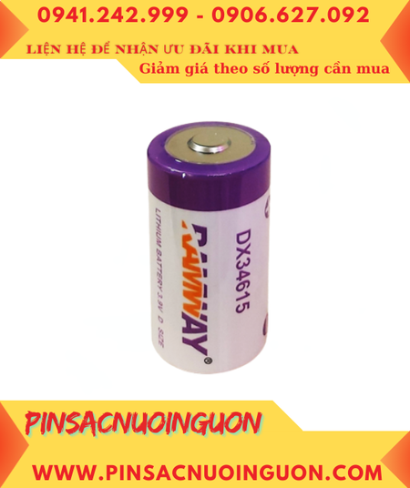 RAMWAY DX34615, Pin nuôi nguồn PLC RAMWAY DX34615 lithium 3.9v 16600mAh chính hãng