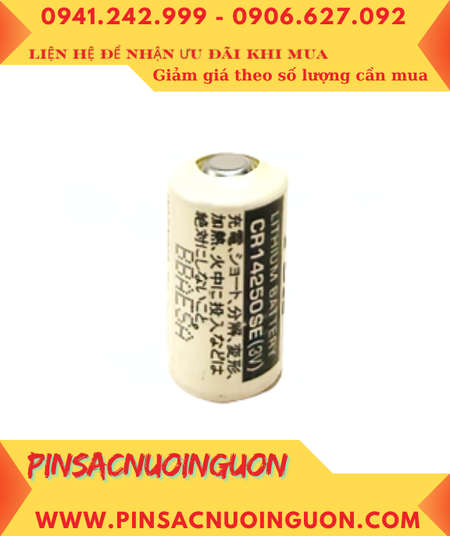 Sanyo CR14250SE; Pin nuôi nguồn PLC Sanyo CR14250SE lithium 3v 1/2AA 850mAh chính hãng, Xuất xứ NHẬT