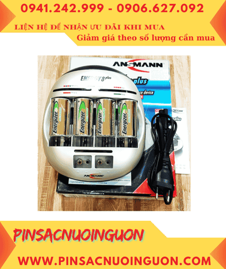 Energy 8Plus _Bộ sạc Pin Energy 8Plus kèm 4 pin sạc C Energizer NH35-BP2 (C2500mAh 1.2v)
