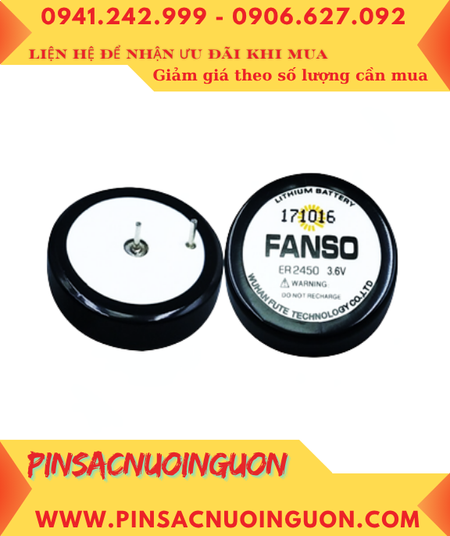 Fanso ER2450H; Pin nuôi nguồn PLC Fanso ER2450H (TL-5186) lithium 3.6v 500mAh chính hãng