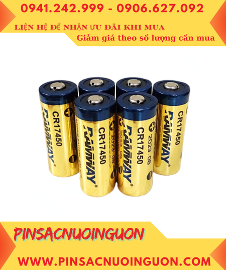 Pin RAMWAY CR17450, Pin nuôi nguồn RAMWAY CR17450 lithium 3v 2300mAh chính hãng
