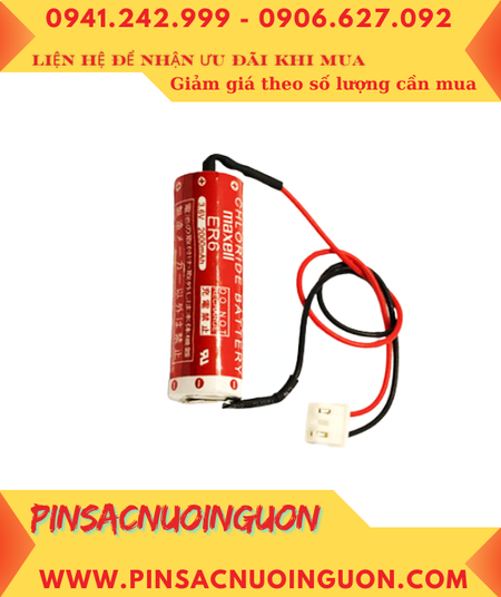 Maxell ER6 (zắc Trắng PLC); Pin nuôi nguồn PLC Maxell ER6 3.6v AA 2000mAh Lithium Thionyl Chloride