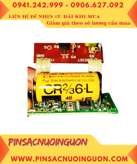 FUJI CR2/3 6.L, Pin nuôi nguồn PLC CR2/3 6.L lithium 3V 1350mAh chính hãng, Xuất xứ NHẬT