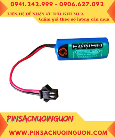 FANSO CR17450E; Pin nuôi nguồn FANSO CR17450E lithium 3.0v 2200mAh (ZẮC ĐEN) chính hãng