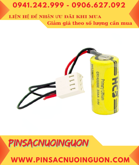 Pin HCB CR14335SE, Pin nuôi nguồn PLC HCB CR14335SE lithium 3V 2/3AA chính hãng