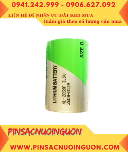 Xeno XL-2059F, Pin nuôi nguồn PLC Xeno XL-2059F Li-SOCl lithium 3.9v D 16000mAh (Xuất xứ Hàn Quốc)