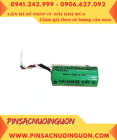 Pin HCB CR14335SE, Pin nuôi nguồn PLC HCB CR14335SE lithium 3V 2/3AA chính hãng
