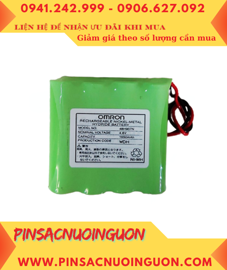 OMRON 48H907N; Pin nuôi nguồn PLC OMRON 48H907N _Pin sạc NiMh 4.8v 1650mAh /Xuất xứ NHẬT