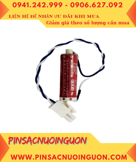 Maxell ER6C (Đầu sứ, zắc PLC); Pin nuôi nguồn Maxell ER6C 3.6v AA1800mAh Lithium Thionyl Chloride