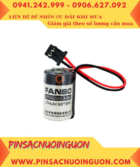 FANSO ER14250H (Zắc DF1.35) ; Pin nuôi nguồn PLC FANSO ER14250H 3.6v 1/2AA 1200mAh chính hãng