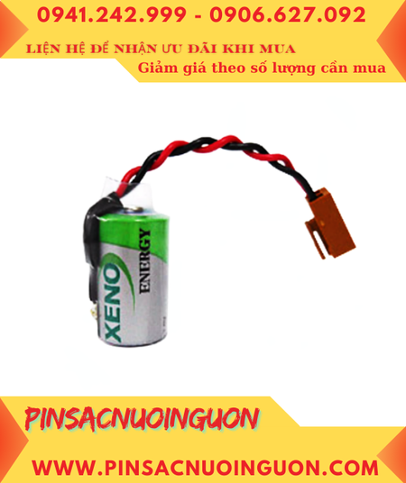 XENO XL-050F; Pin nuôi nguồn XENO XL-050F (ZẮC CẮM) 3.6v 1/2AA 1200mAh _Xuất xứ Hàn Quốc