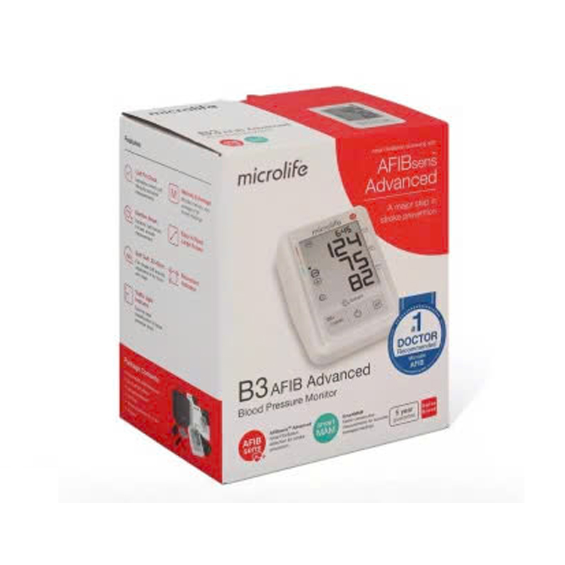 Máy Đo Huyết Áp Microlife B3 AFIB Cảnh Báo Đột Quỵ