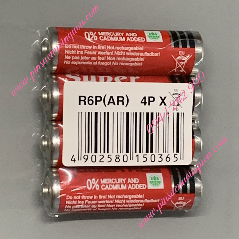COMBO 1HỘP=40viên Pin AA 1.5v Maxell R6P(AR)4P SUM-3 Super Power ACE _Giá chỉ 109.000đ/ Hộp thumb