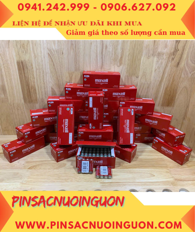 COMBO 1HỘP=40viên Pin AA 1.5v Maxell R6P(AR)4P SUM-3 Super Power ACE _Giá chỉ 109.000đ/ Hộp thumb