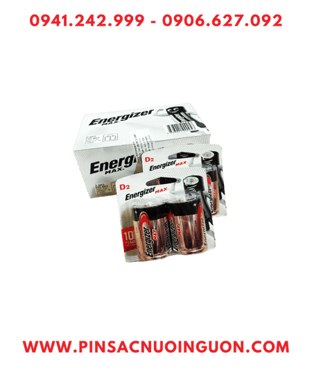 COMBO 1HỘP 6vỉ =12viên Pin D 1.5v Alkaline Energizer E95-BP2 /LR20 chính hãng _Giá chỉ 659.000đ/ HỘP