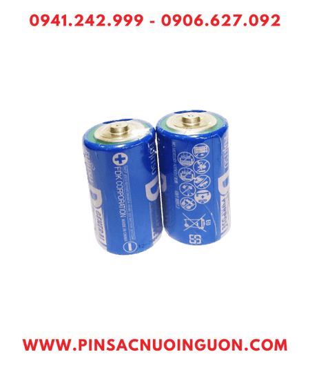 Fujitsu R20(2S)F-GP; Pin đại D 1.5v Fujitsu R20(2S)F-GP General Purpose (Vỏ Xanh) /Gói 2viên