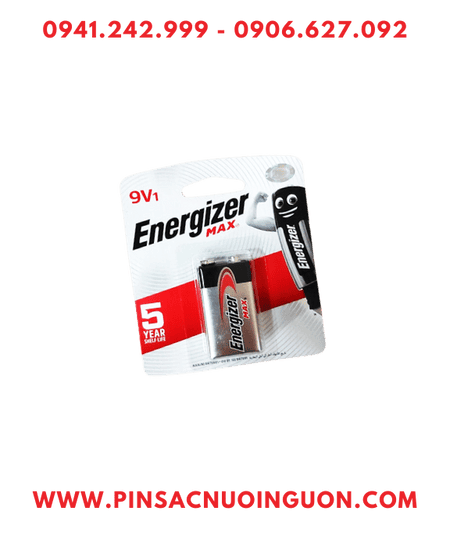 Energizer 522-BP1 /6LR61 Pin Alkaline 9v Energizer 522-BP1 /6LR61 chính hãng _Xuất xứ Malasysia /Vỉ 1viên