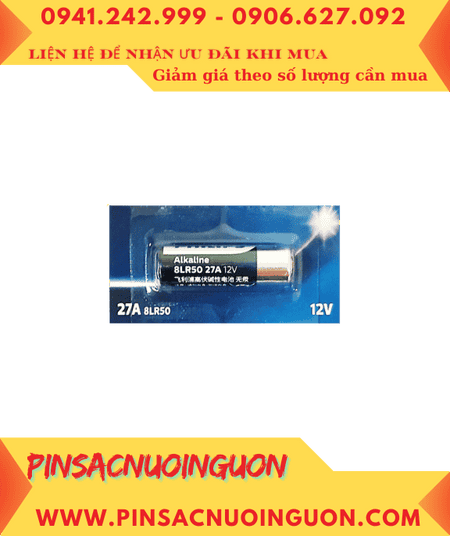 Pin Philips 27A-8LR50 _Pin remote điều khiển Alkaline 12v Philips 27A-8LR50 chính hãng