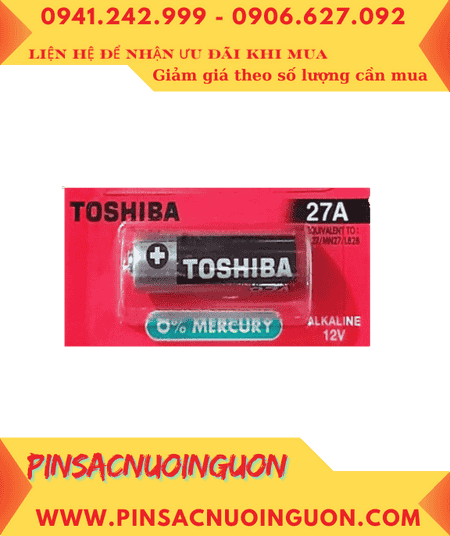 Pin Remote 12v; Pin 12v; Pin Toshiba A27 (27A-A27S-27AE-LR27-DL27) Alkaline (loại Vỉ Giấy)