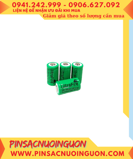 Ultrafire CR2 Pin sạc 3v Lithium Ultrafire CR2 800mAh /Có chế độ bảo hành