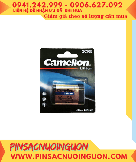 Camelion 2CR5 Pin 2CR5 /DL245; Pin 6v lithium Camelion 2CR5 /DL245 chính hãng (MẪU MỚI)  Vỉ 1viên