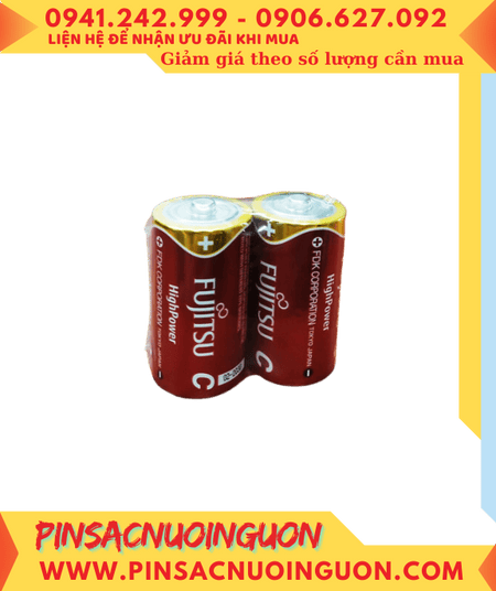 Pin Fujitsu LR14(2S) FH Pin trung C 1.5v Alkaline Fujitsu LR14(2S) FH Made in Japan _Giá/Vỉ 2viên