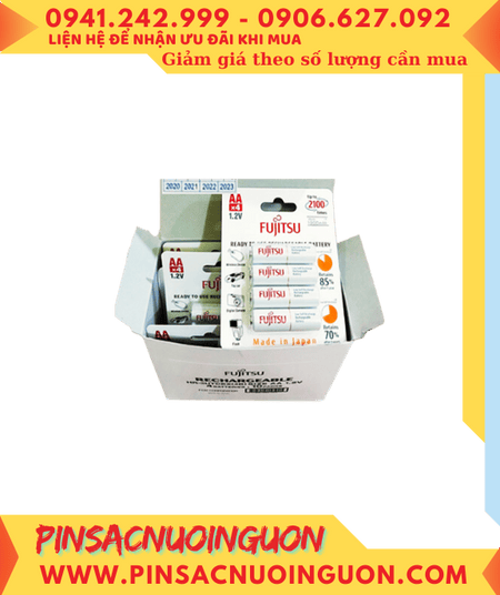 COMBO 1 HỘP 10vỉ (40viên) Pin sạc AA2000mAh 1.2v Fujitsu HR-3UTCEX(4B) _Giá chỉ 3.229.000đ/HỘP