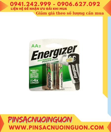 Pin Energizer NH15-PPRP2; Pin sạc AA 1.2v Energizer NH15-PPRP2 AA2000mAh _Made in Japan _Vỉ 2viên