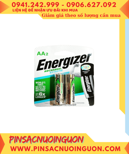 Energizer NH15E-BP2; Pin sạc 1.2v AA 2300mAh Energizer NH15E-BP2 (Xuất xứ Nhật) Loại Vỉ 2viên