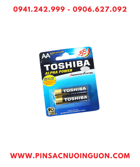 Toshiba Alpha LR6GCH BP-2PV; Pin AA 1.5v Super Alkaline Toshiba Alpha LR6GCH BP-2PV _Vỉ 2viên
