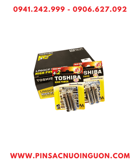 COMBO 01HỘP 12vỉ Pin AA 1.5v Alkaline Toshiba LR6GCP BP6-2FPV (Loại Vỉ 6vien)_ Giá 492.000đ/Hộp 72viên
