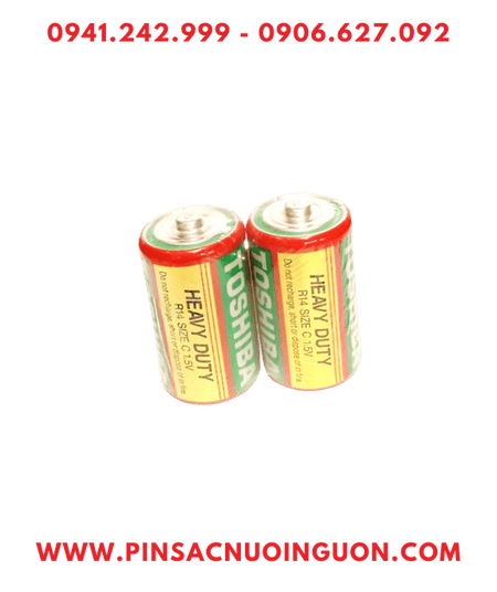 Toshiba R14KG SP-2TGTE V; Pin trung C 1.5v Toshiba R14KG Heavy Duty chính hãng /Gói 2viên
