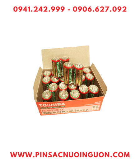 COMBO 1HỘP 24viên Pin trung C 1.5v Toshiba R14KG SP-2TGTE V chính hãng _Giá chỉ 195.000đ/ h 24viên
