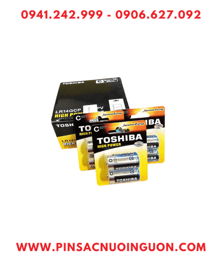 COMBO MUA 01hộp 10vỉ=20viên Pin Alkaline C 1.5v Toshiba LR14GCP-BP2 _Giá chỉ 729.000đ/Hộp