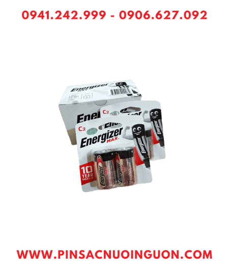 COMBO 01Hộp 6vỉ=12viên Pin trung C 1.5v alkaline Energizer E93-BP2 X.xứ Mỹ _Giá chỉ 389.000đ/Hộp