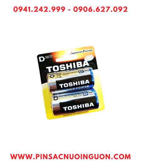 Pin Toshiba LR20GCP-BP2; Pin đại D 1.5v Alkaline Toshiba LR20GCP-BP2 chính hãng (Loại Vỉ 2viên)